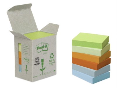 Blok samoljepljivi 38x51mm  6x100 listova Eko Post-it 3M 653 Rainbow