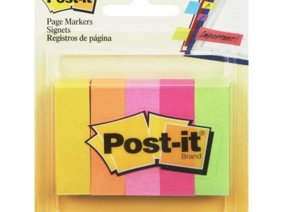 Zastavica 50x15mm 5x100 listova papirnata Post-it 3M 670-5N 5 boja