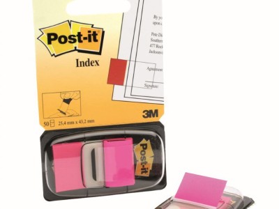 Zastavica 25,4x43,2mm 50 listova film poluprozirni Post-it 3M 680-21 roza