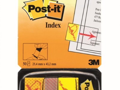 Zastavica 25,4x43,2mm 50 listova film poluprozirni Post-it 3M 680-31 sign žuta