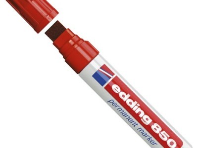 Marker permanentni 5-16mm Edding 850 klinasti vrh crveni