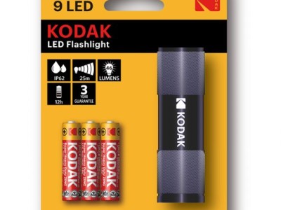 Svjetiljka Kodak 9 LED Flashlight crna