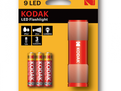 Svjetiljka Kodak 9 LED Flashlight crvena