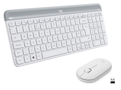 Tipkovnica LOGITECH MK470 Wireless Desktop (tipkovnica+miš) White