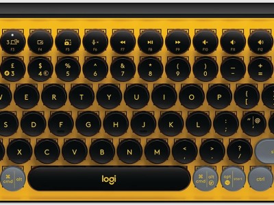 Tipkovnica LOGITECH POP Keys Mechanical w/ emoji key - Blast Yellow