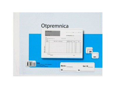 TI.I-23/ncr Otpremnica A5 blok od 100 listova