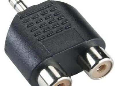 Adapter 3.5mm Stereo Jack-M<=>2xRCA-Ž