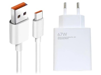 Adapter za napajanje XIAOMI Mi - kućni punjač + kabel USB Type-C 67W