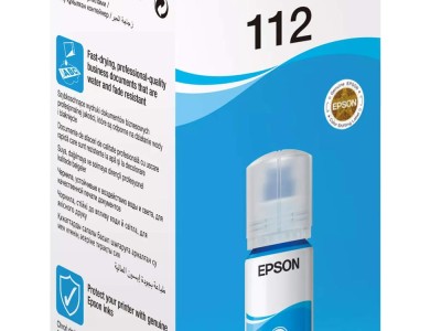 Tinta EPSON EcoTank 112 Cyan original