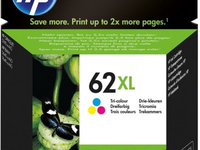 Tinta HP C2P07AE Tri-color No.62XL original