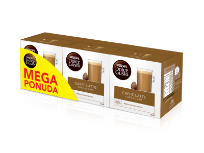 NESCAFE Dolce Gusto Cafe Au Lait 3x160g (48 kapsula) MEGAPACK