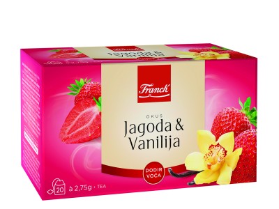 Čaj FRANCK Jagoda vanilija omot 55g 20/1