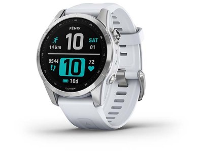 Smart watch GARMIN Fenix 7S Srebrni s remenom boje bijelog kamena - 010-02539-03