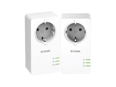 Mrežni adapter D-LINK Powerline DHP-P601 AV 2/1 Gigabit Passthrough Kit Šuko