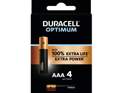 Baterija DURACELL OPTIMUM Extra Power AAA 4/1