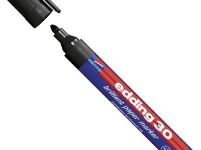 Marker permanentni 1,5-3mm Edding 30 brilliant okrugli vrh crni