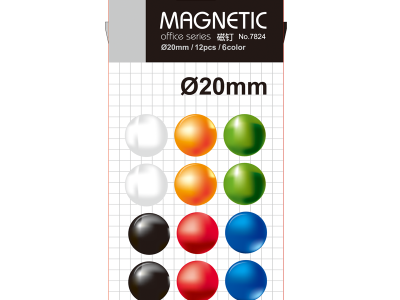 Magneti promjer 20mm Deli 7824 12/1 miks boje