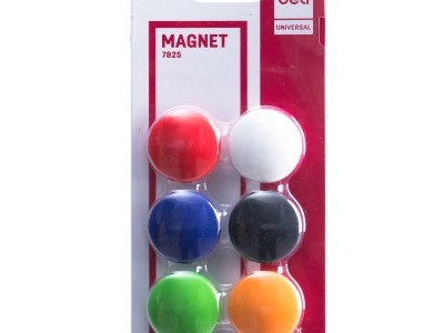 Magneti promjer 30mm Deli 7825 6/1 miks boje