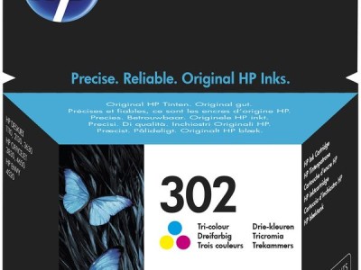 Tinta HP F6U65AE Tri-color No.302 original