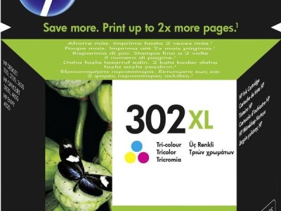 Tinta HP F6U67AE Tri-color No.302XL original