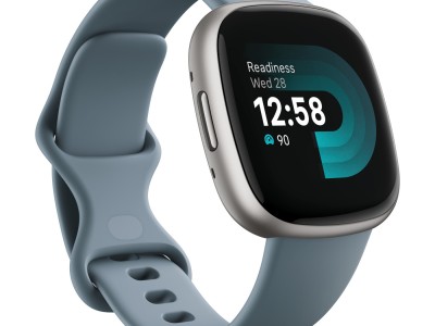 Smart watch FITBIT Versa 4 Waterfall Blue/Platinum - FB523SRAG