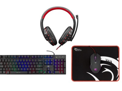 Gaming Set WHITE SHARK Comanche tipkovnica / miš / pad / headset GC-4104