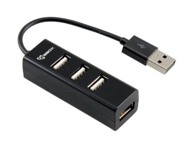 USB HUB 2.0 SBOX H-204 externi 4-portni - black