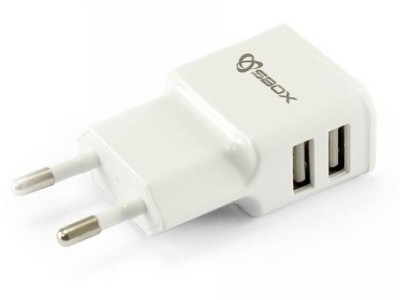 Adapter za napajanje SBOX HC-23 220V=>2x USB - kućni punjač 2,1/1A kutni