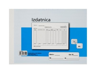 TI.I-18/ncr Izdatnica A5 1+3 s mutacijama 160 listova F