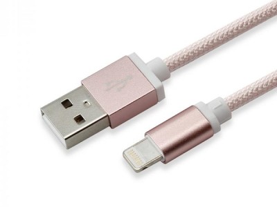 Kabel Lightning USB SBOX punjač,data - iPad, iPhone5/6/7 - 1.5m Rose Gold