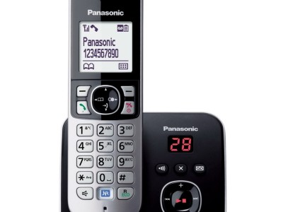 Telefon PANASONIC KX-TG6821FXB sa sekretaricom - Crni