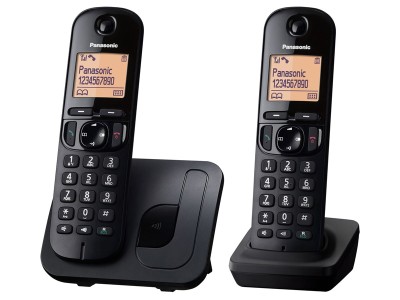 Telefon PANASONIC KX-TGC212FXB bežični - Black TwinPack