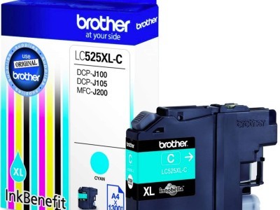 Tinta BROTHER LC-525XL Cyan original