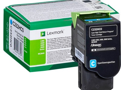 Toner LEXMARK C/MC2325/2425/2535/MC2640 C232HC0 Cyan original