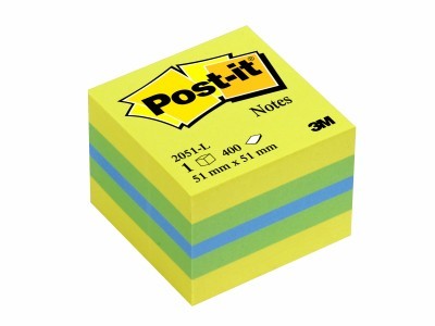 Blok samoljepljivi  51x51mm 400 listova Post-it 3M 2051L