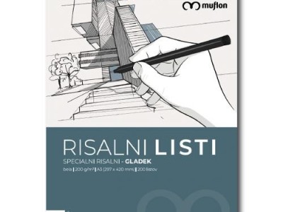 Papir specijal crtaći  A3 200gr bijeli