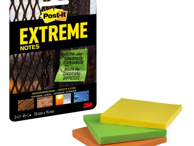 Blok samoljepljivi EXTREME 76x76mm 3x45 listova Post-it 3M