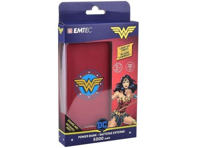 Power Bank  5000mAh EMTEC - POWER ESSENTIALS Wonder Woman