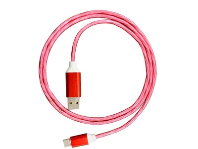 Kabel USB tip A-M<=>USB tip C-M  1.0m 2A LED crveni - PLATINET