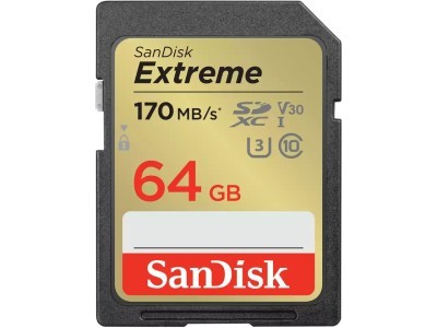 Memorijska kartica Secure Digital  64GB SANDISK Extreme SDXC V30 UHS-I U3