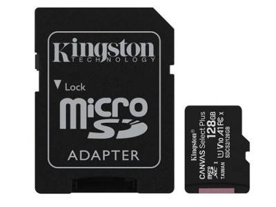 Memorijska kartica Micro Secure Digital 128GB KINGSTON Class10 UHS-I + Adapter