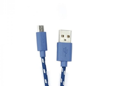 Kabel USB tip A-M<=>USB tip micro B-M  1.0m Blue - SBOX pleteni