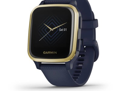 Smart watch GARMIN Venu Sq Music Navy/Light Gold - 010-02426-12