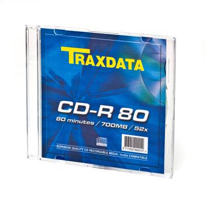 CD-R medij TRAXDATA 700MB 52x speed Slim case