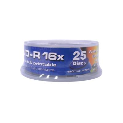 DVD-R medij TRAXDATA 4.7GB 16x speed Spindle  25/1 White Printable