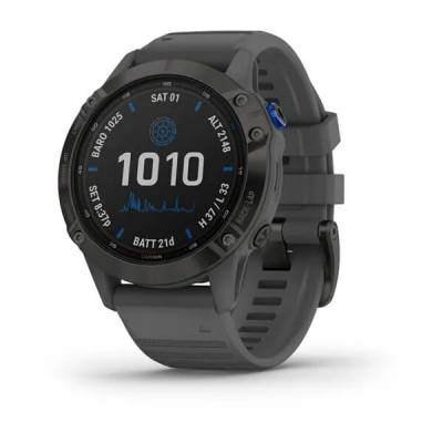 Smart watch GARMIN Fenix 6 PRO SOLAR Crni s tamnosivim remenom - 010-02410-11