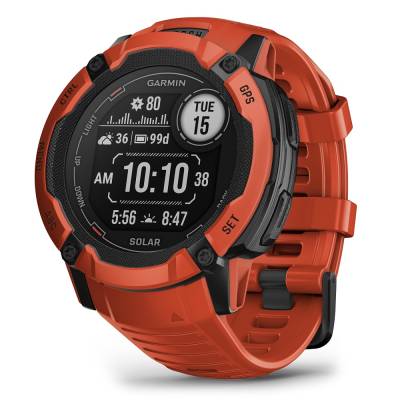 Smart watch GARMIN Instinct 2X SOLAR Flame Red - 010-02805-01