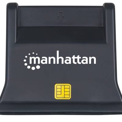 Card reader MANHATTAN Upright za Smart kartice - USB, black