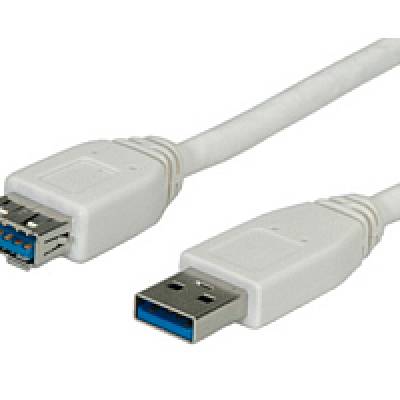 Kabel USB tip A-M<=>USB tip A-Ž  1.8m USB3.0 produžni - ROLINE- bijeli