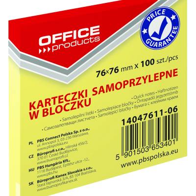 Blok samoljepljivi  76x76mm 100 listova Office products